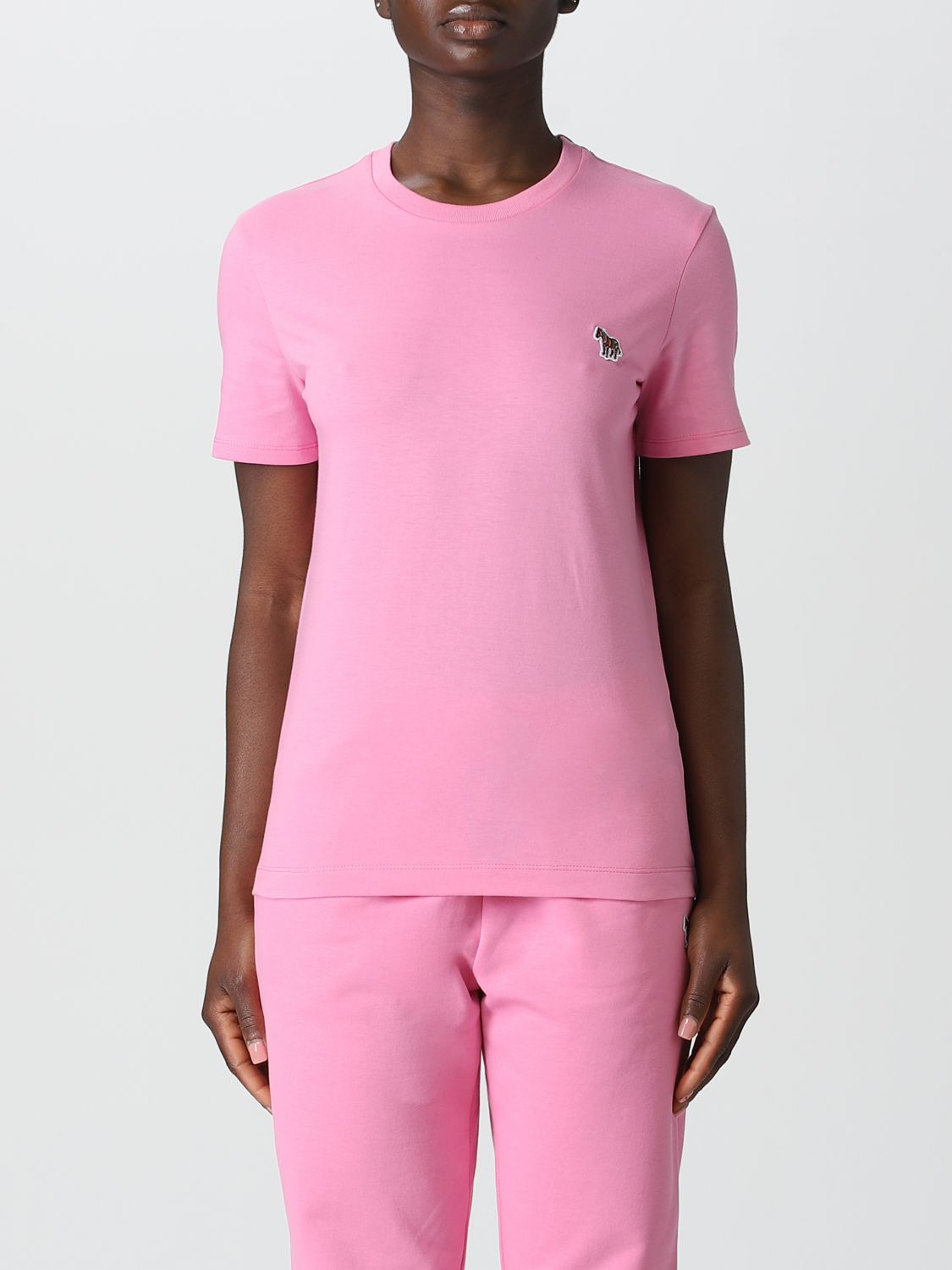 PS BY PAUL SMITH T-SHIRT PS PAUL SMITH WOMAN COLOR PINK,E26285010