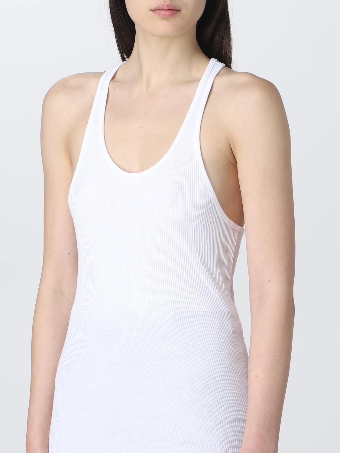 Isabel Marant Ribbed Sleeveless Tank Top In White