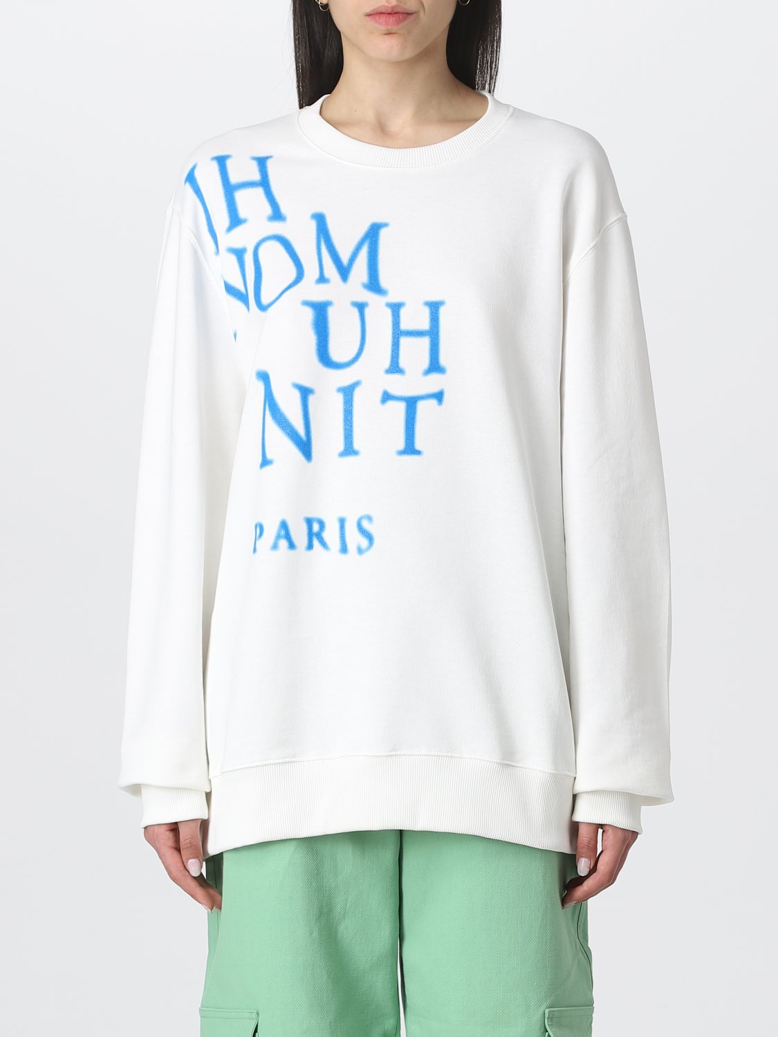 Shop Ih Nom Uh Nit Sweatshirt  Woman Color White