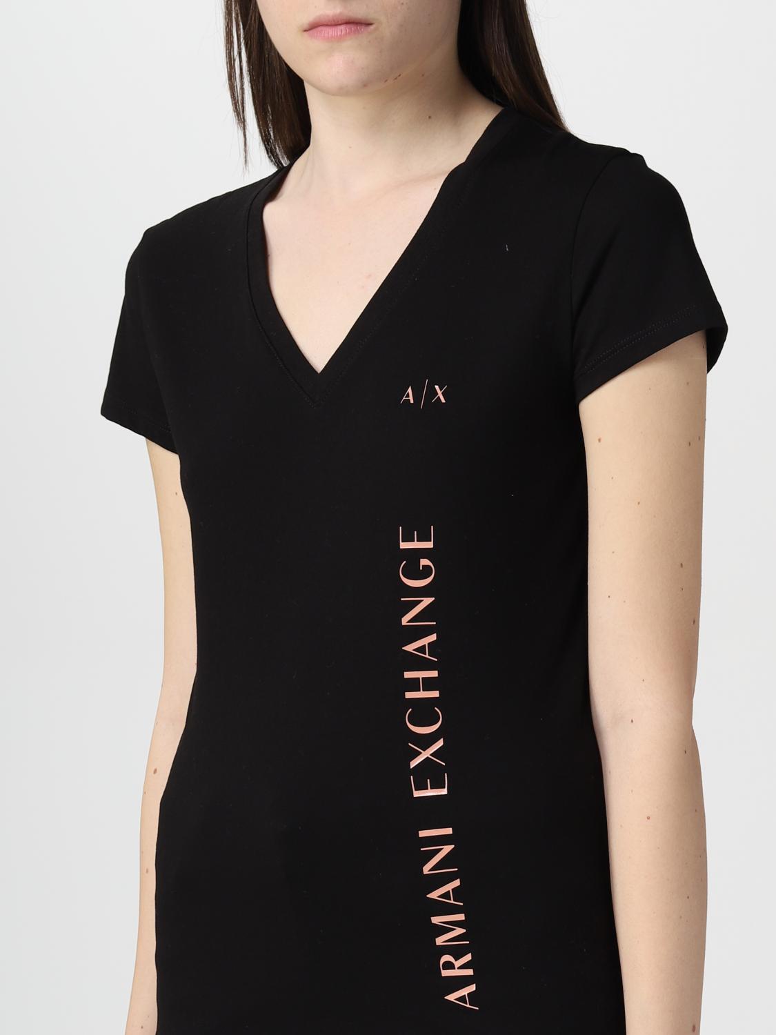 ARMANI EXCHANGE: t-shirt for woman - Black | Armani Exchange t-shirt  3RYTBHYJG3Z online on 