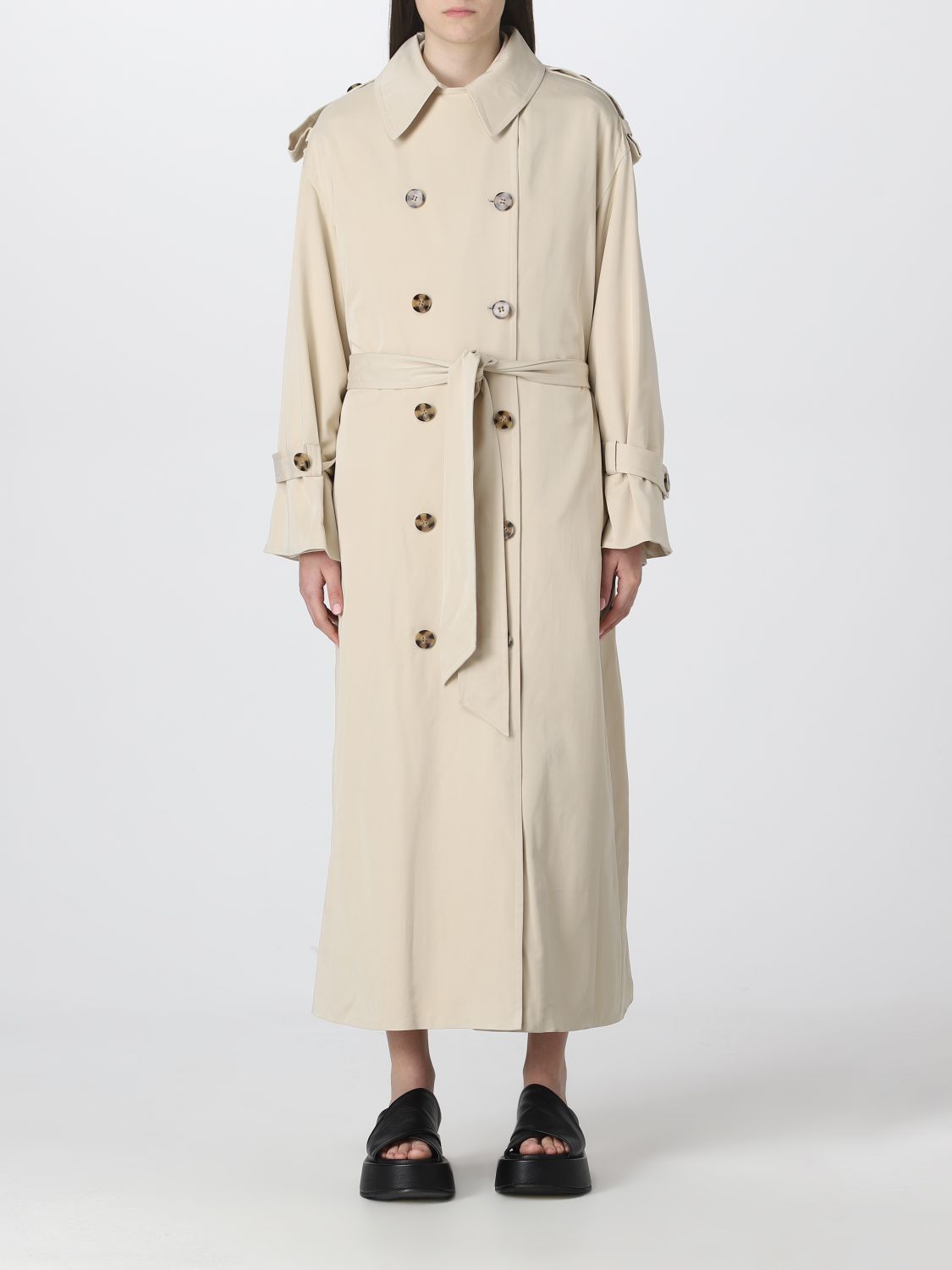 BY MALENE BIRGER: trench coat for woman - Beige | By Malene Birger ...