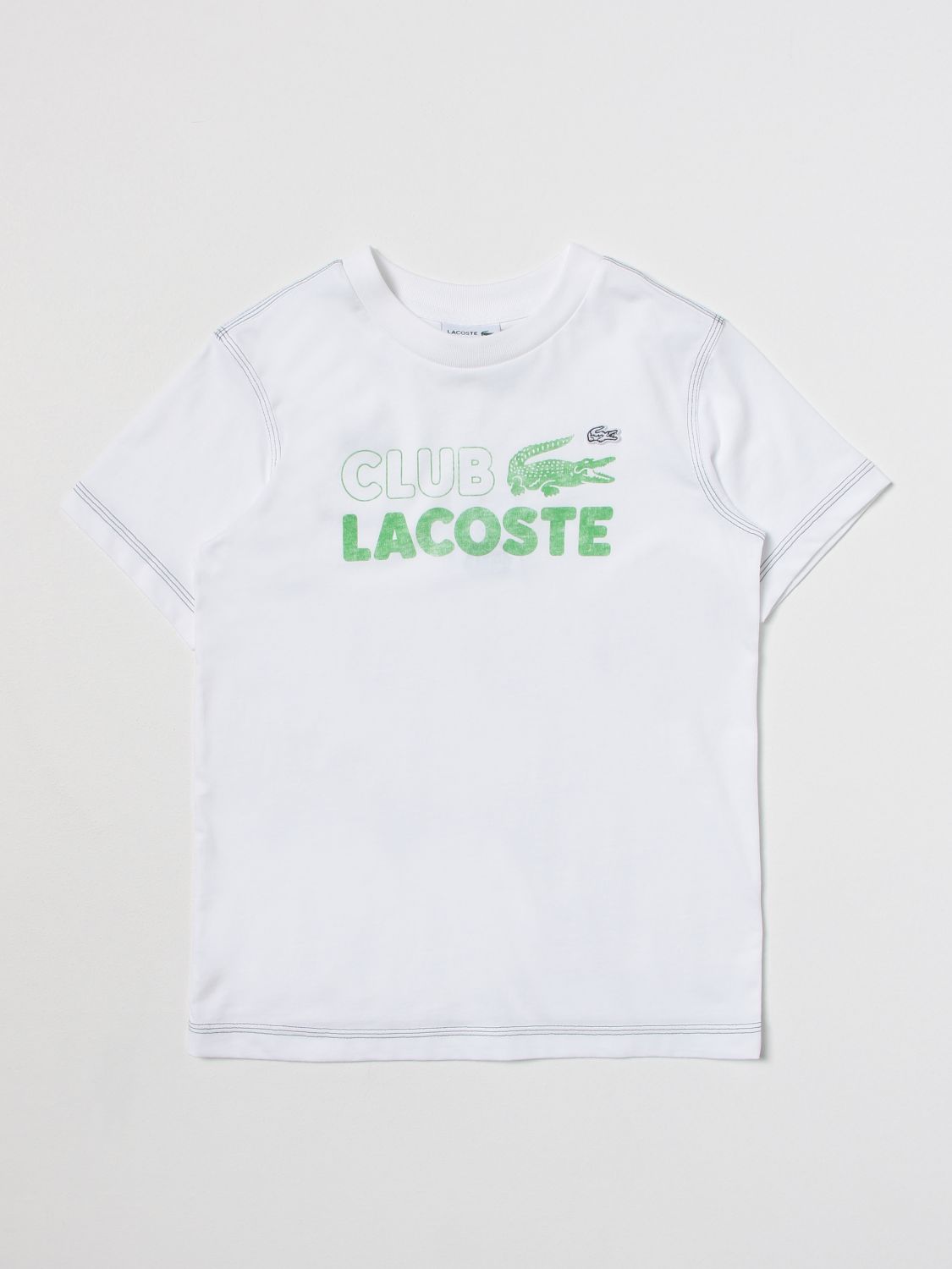 LACOSTE: t-shirt for boys - White Lacoste t-shirt TJ5484 online