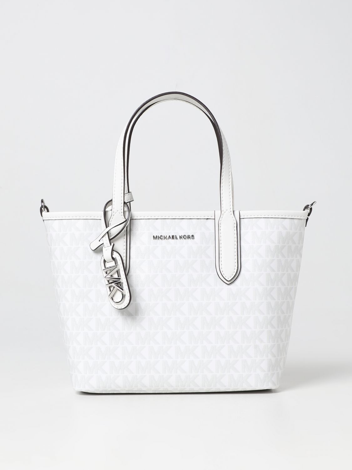 Michael Kors Outlet: Michael Eliza bag in coated fabric - White
