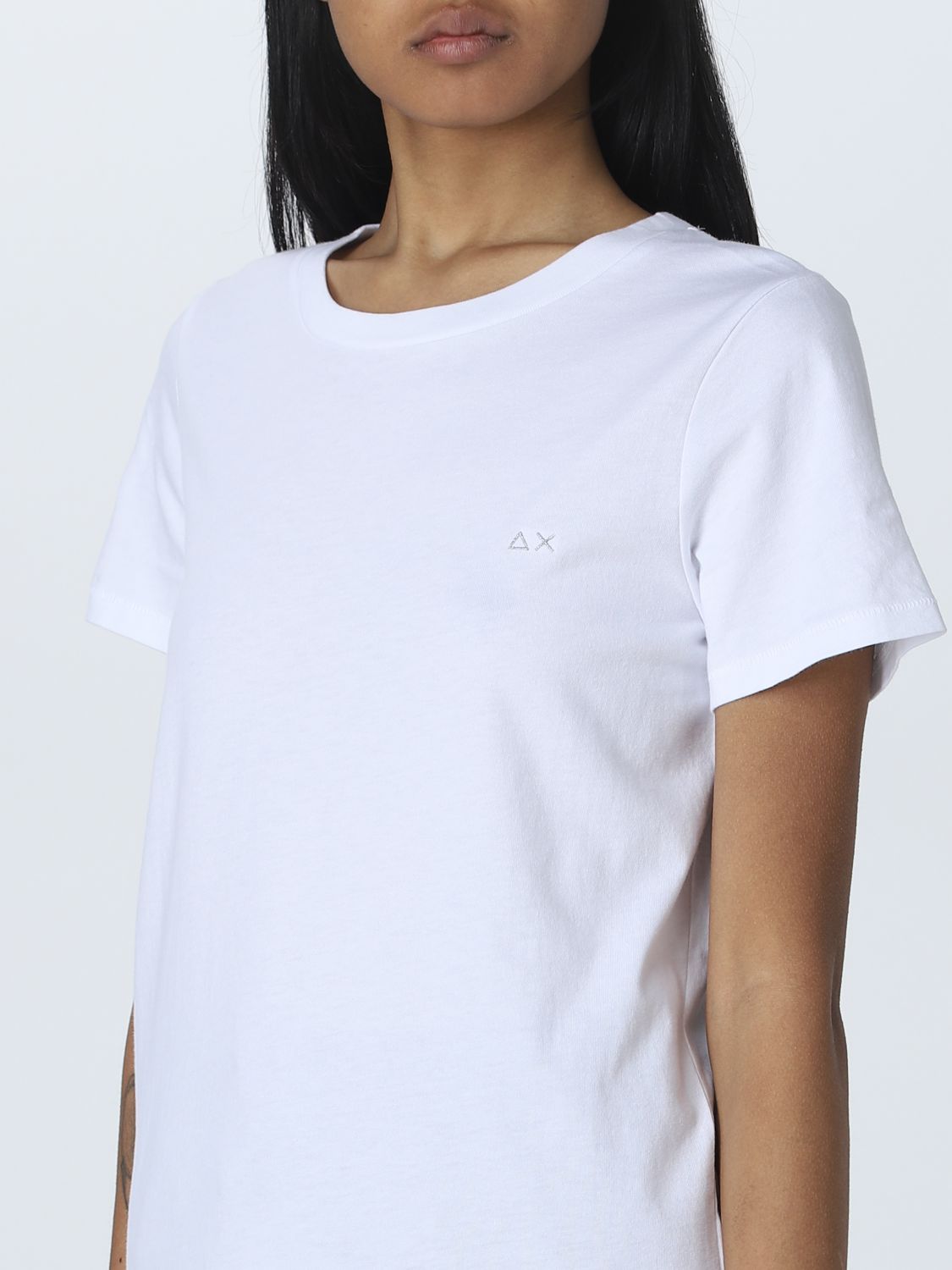 SUN 68: T-shirt donna - Bianco | T-Shirt Sun 68 T33201 online su GIGLIO.COM