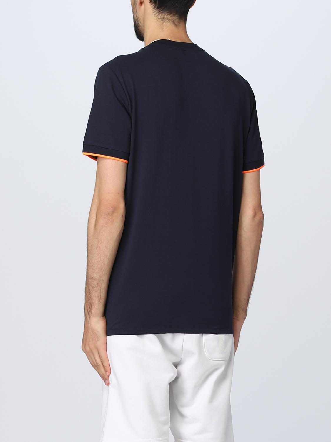 SUN 68: t-shirt for man - Blue | Sun 68 t-shirt T33121 online on GIGLIO.COM