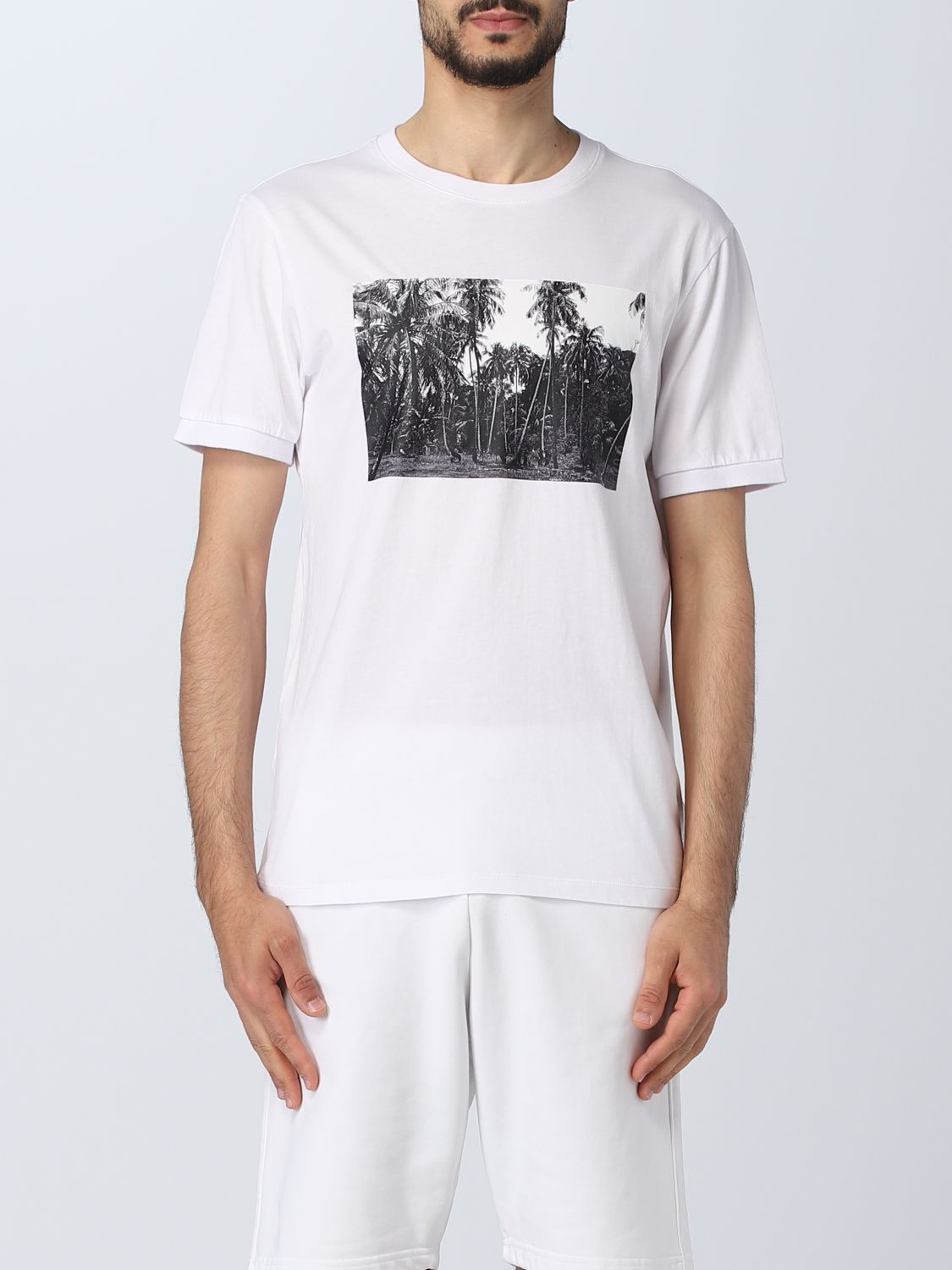 SUN 68: t-shirt for man - White | Sun 68 t-shirt T33112 online on ...