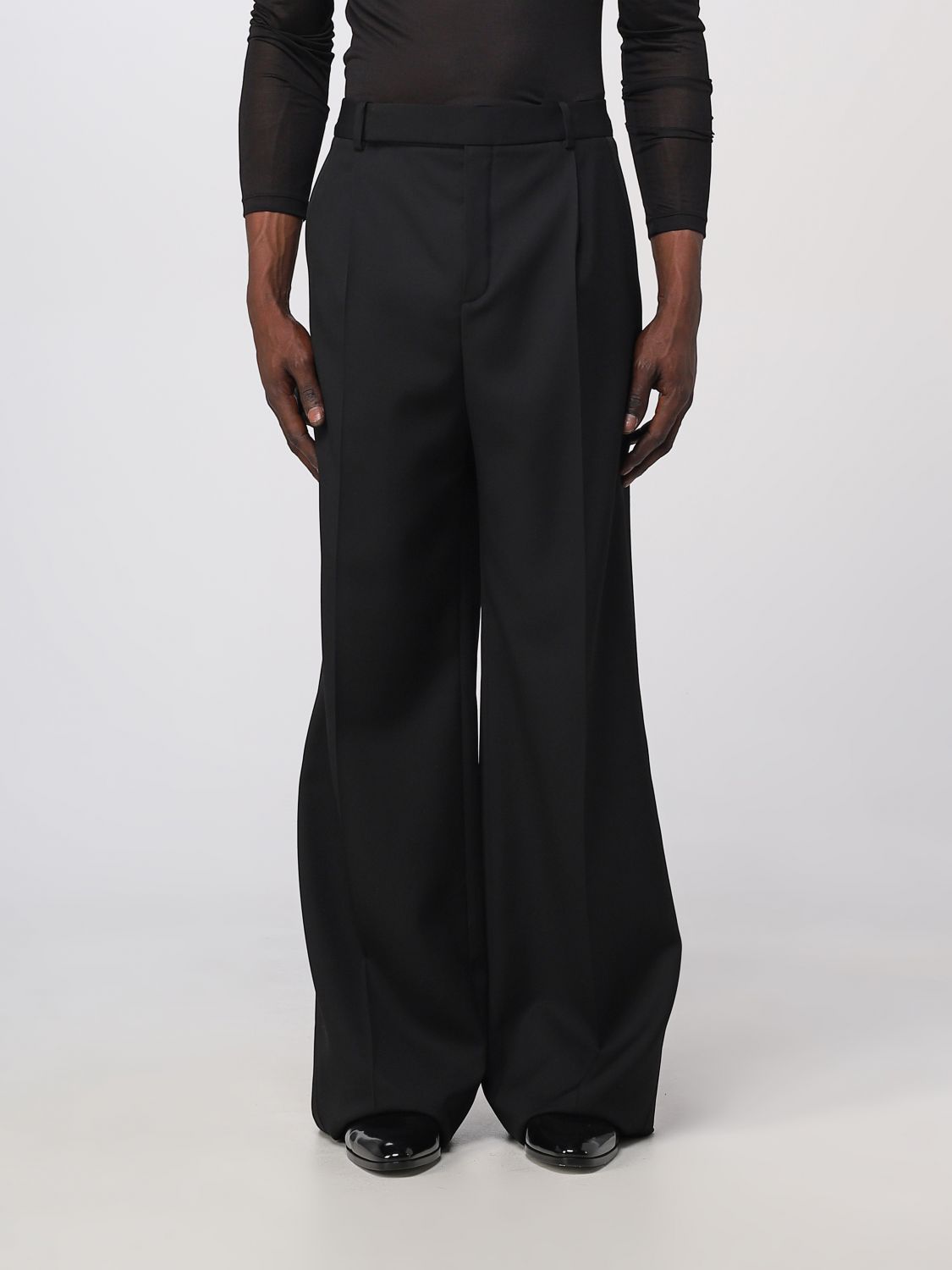 Saint Laurent high-waisted straight-leg Trousers - Farfetch