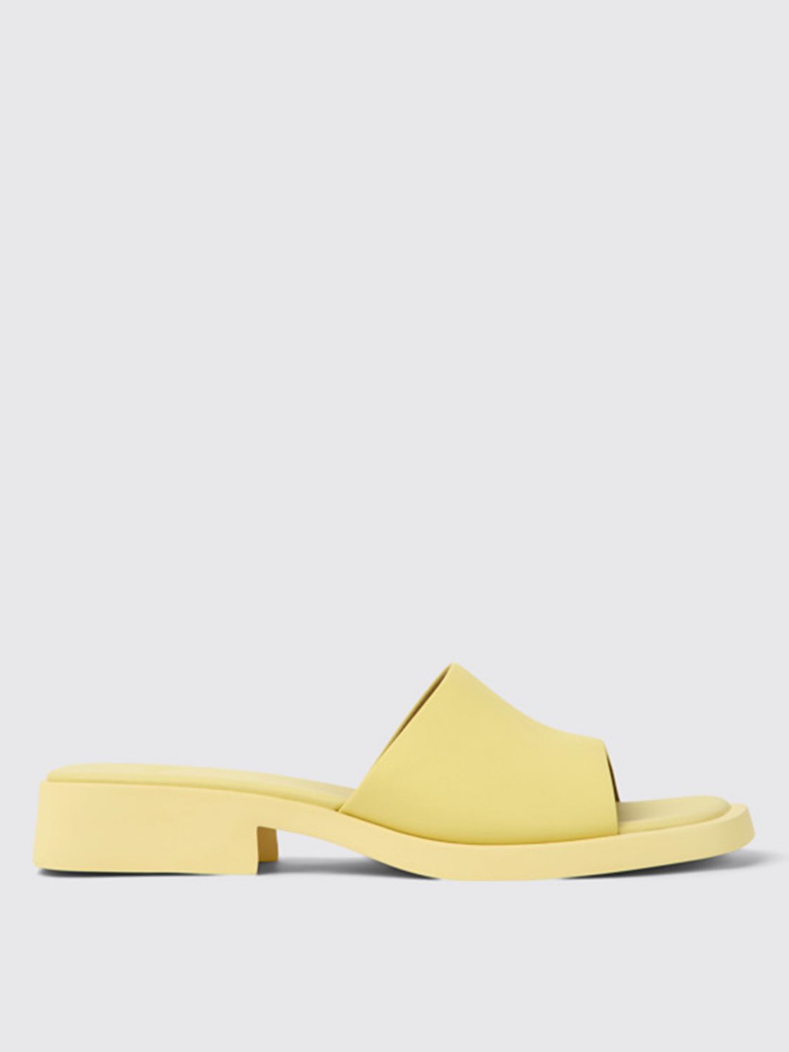 Camper Flat Sandals  Woman In Yellow