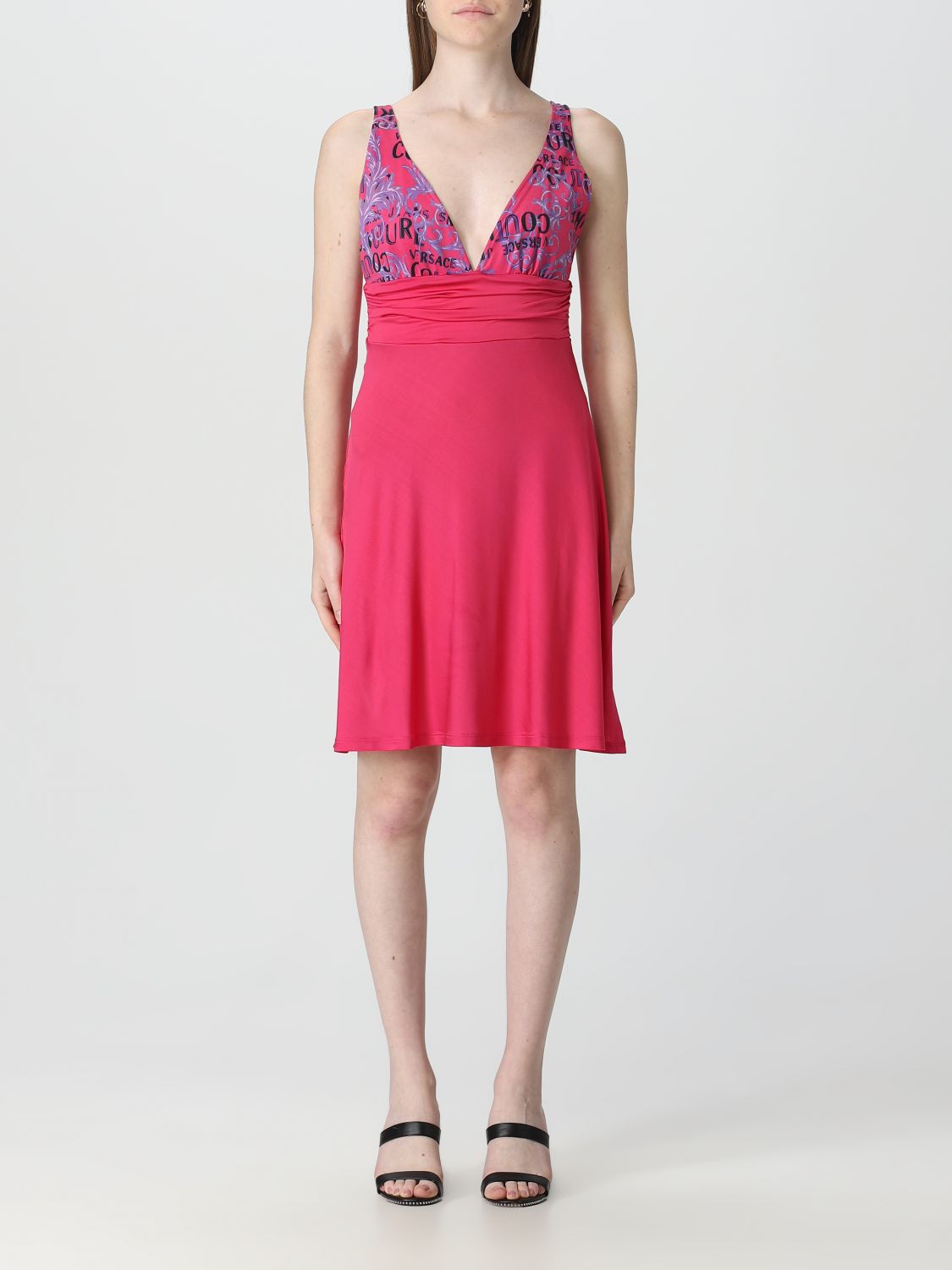 Versace Jeans Couture Dress  Woman In Pink