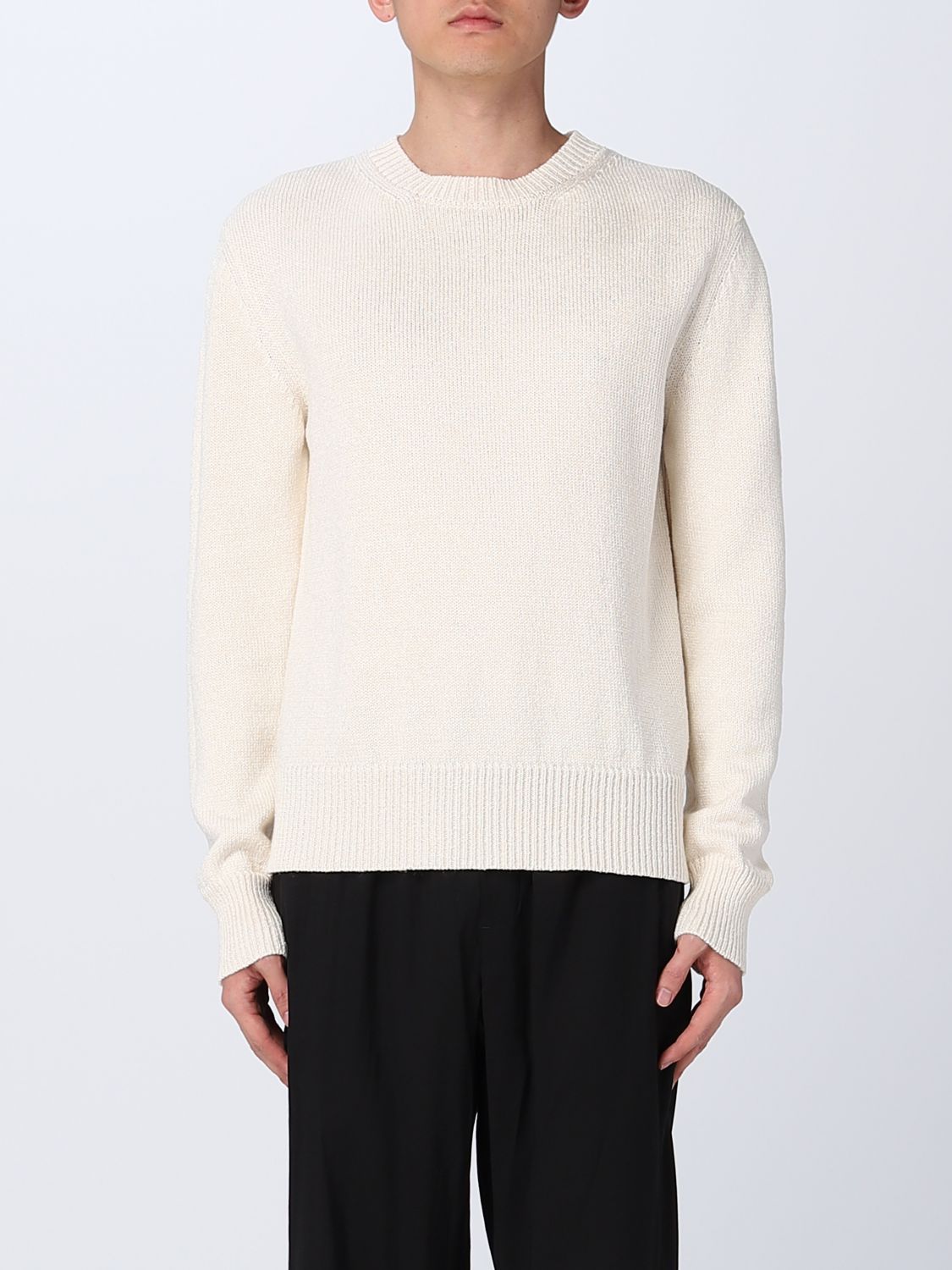 Shop Jil Sander Sweater  Men Color Yellow Cream