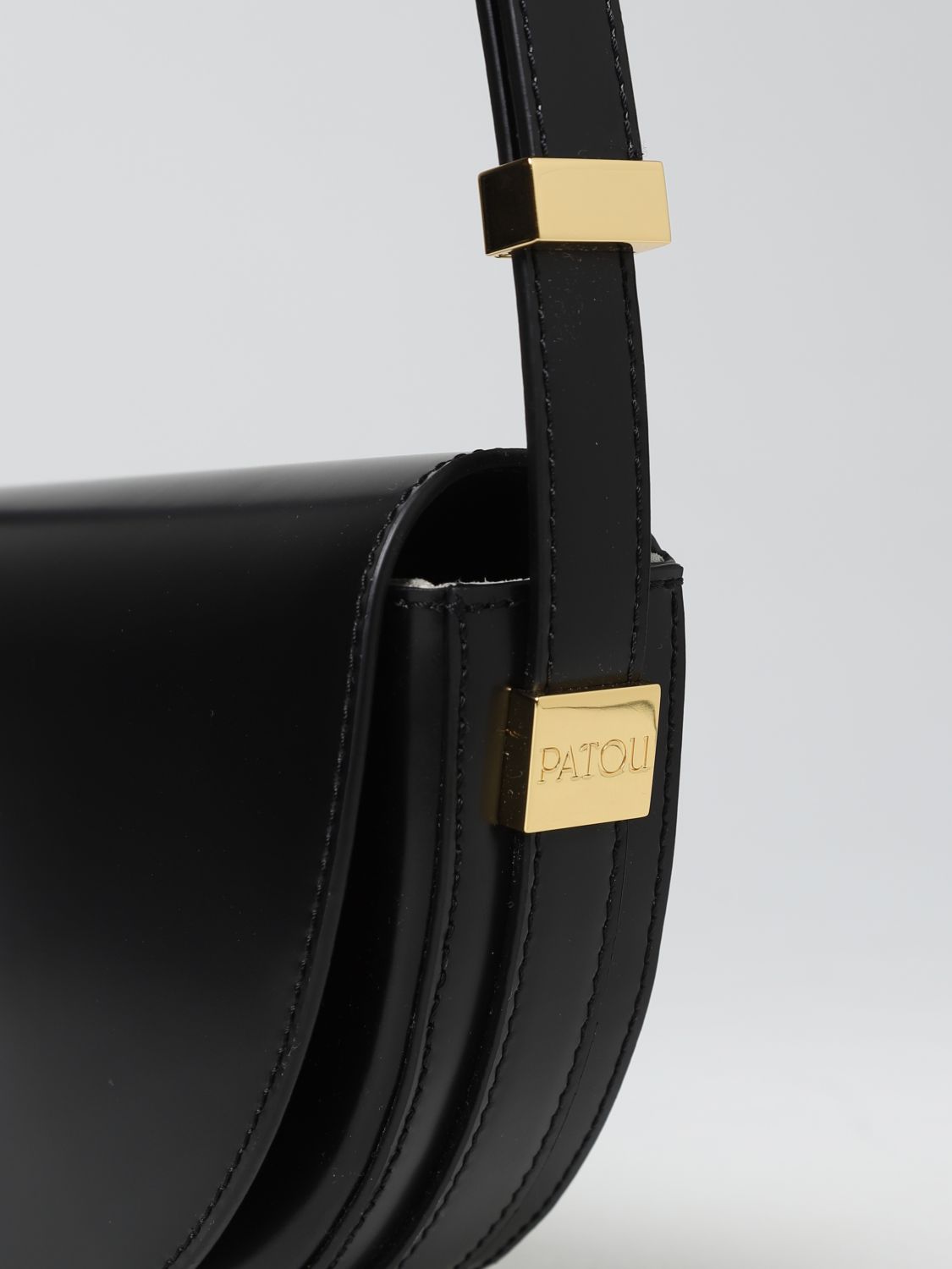 PATOU: shoulder bag for woman - Black | Patou shoulder bag BA0035019 ...
