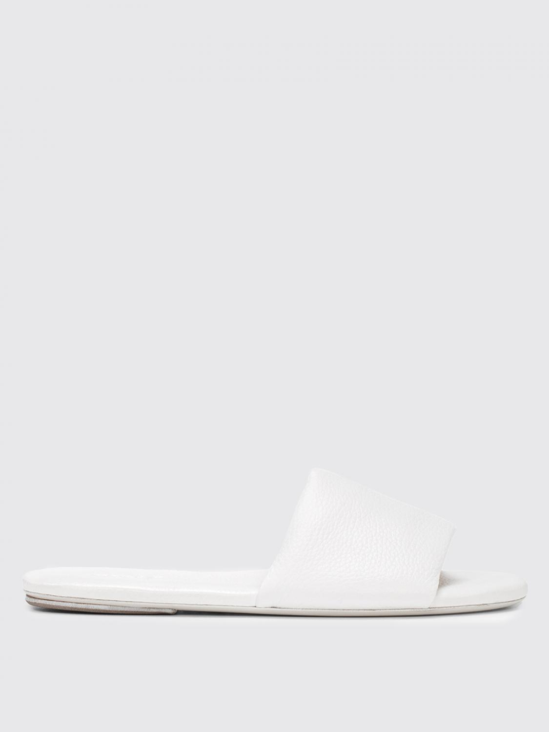 Marsèll Slip-on Leather Slides In White
