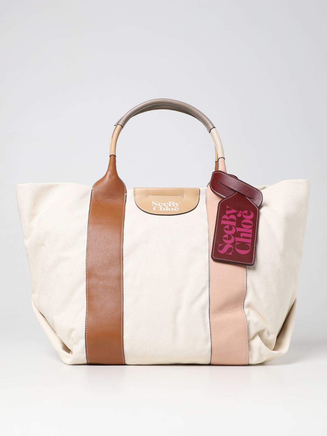 SEE BY CHLOÉ: tote bags for woman - Brown | See By Chloé tote bags ...