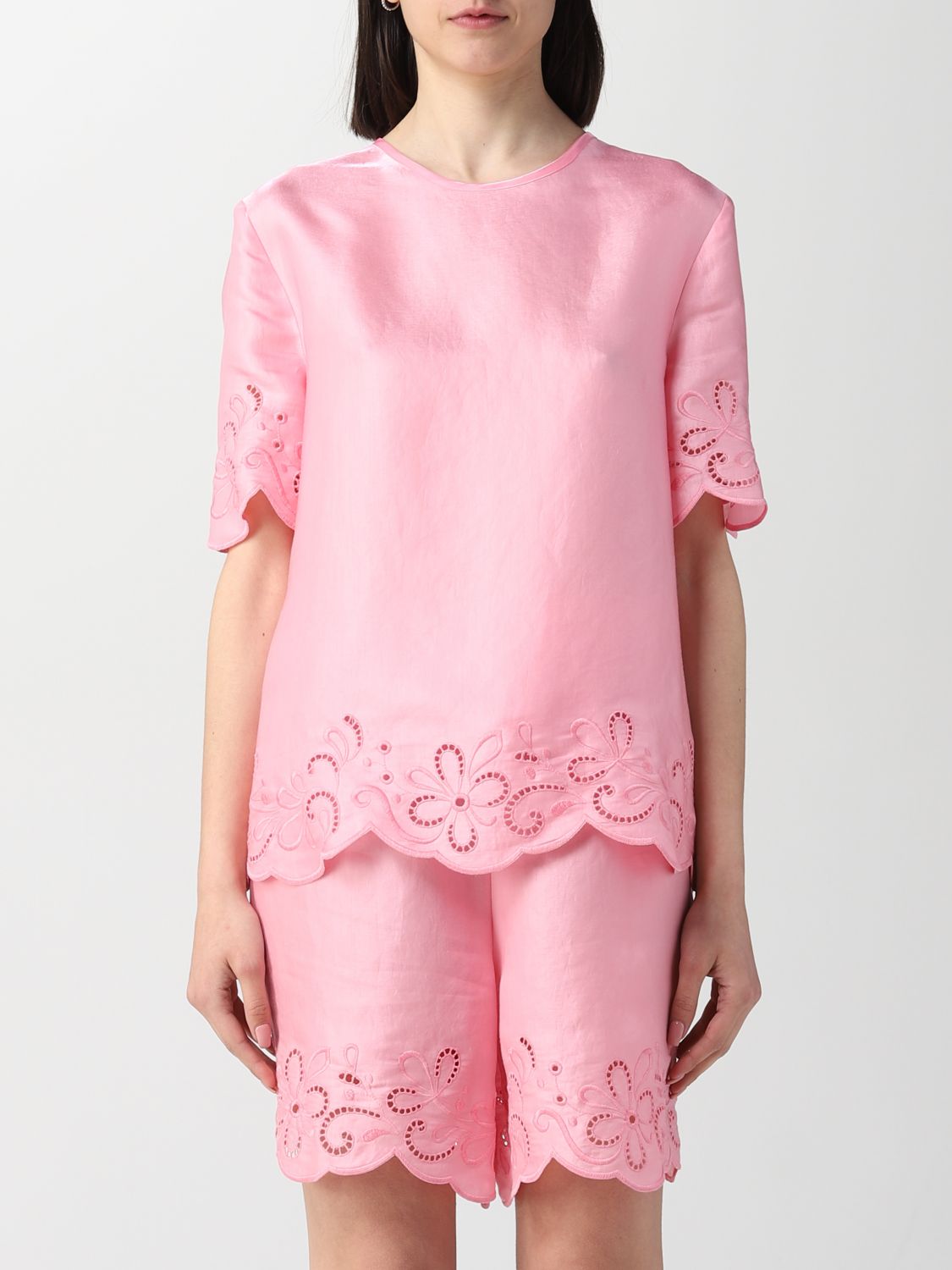 Top BOUTIQUE MOSCHINO Woman colour Pink