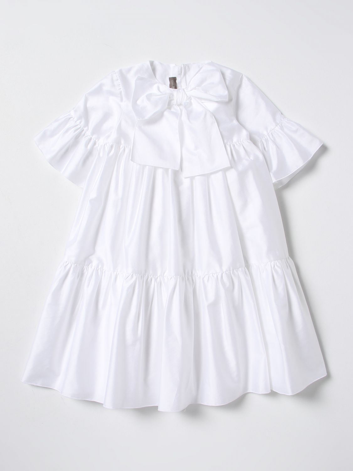 Little Bear Dress  Kids Color White