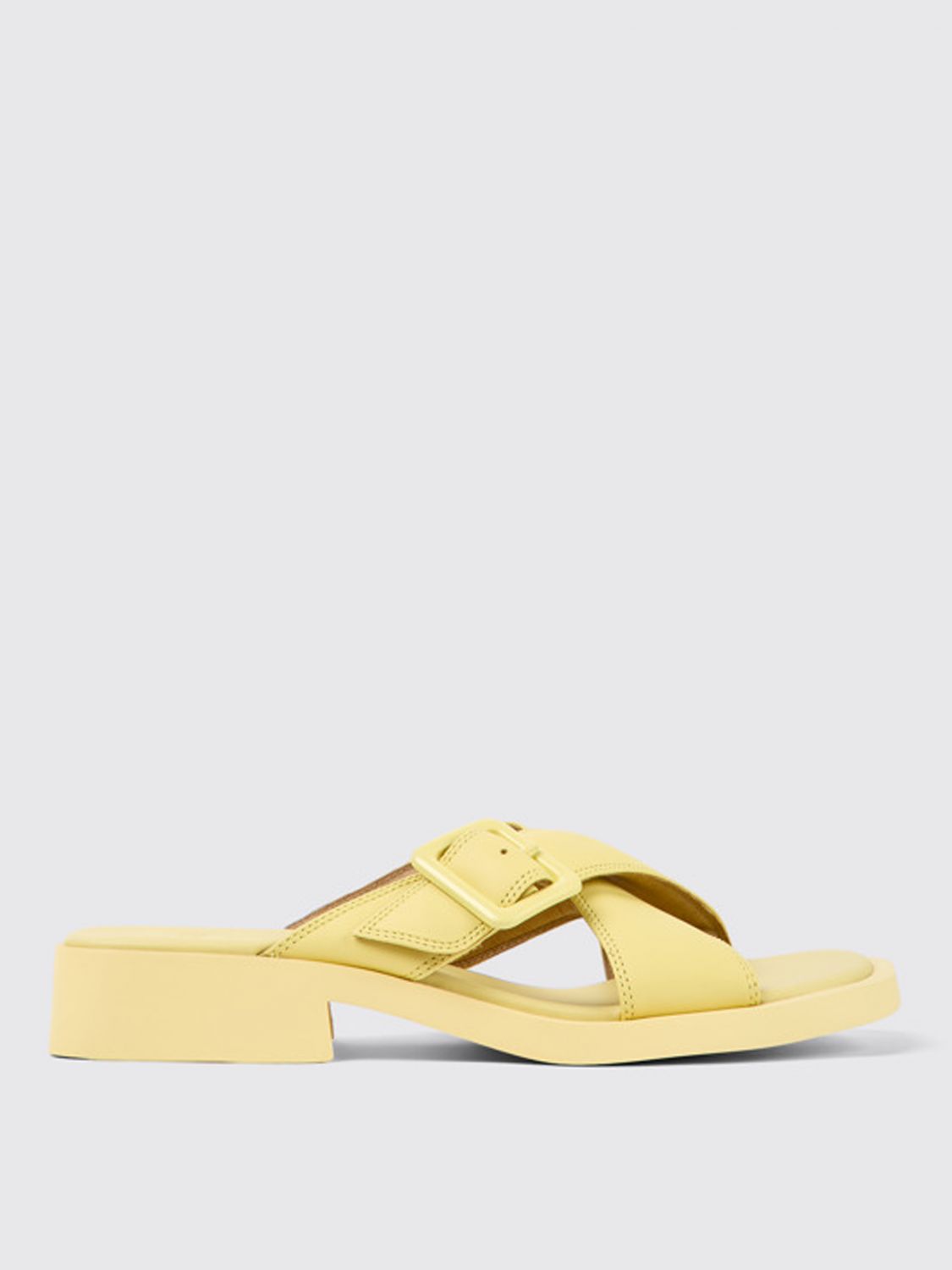 Camper Flat Sandals  Woman Color Yellow