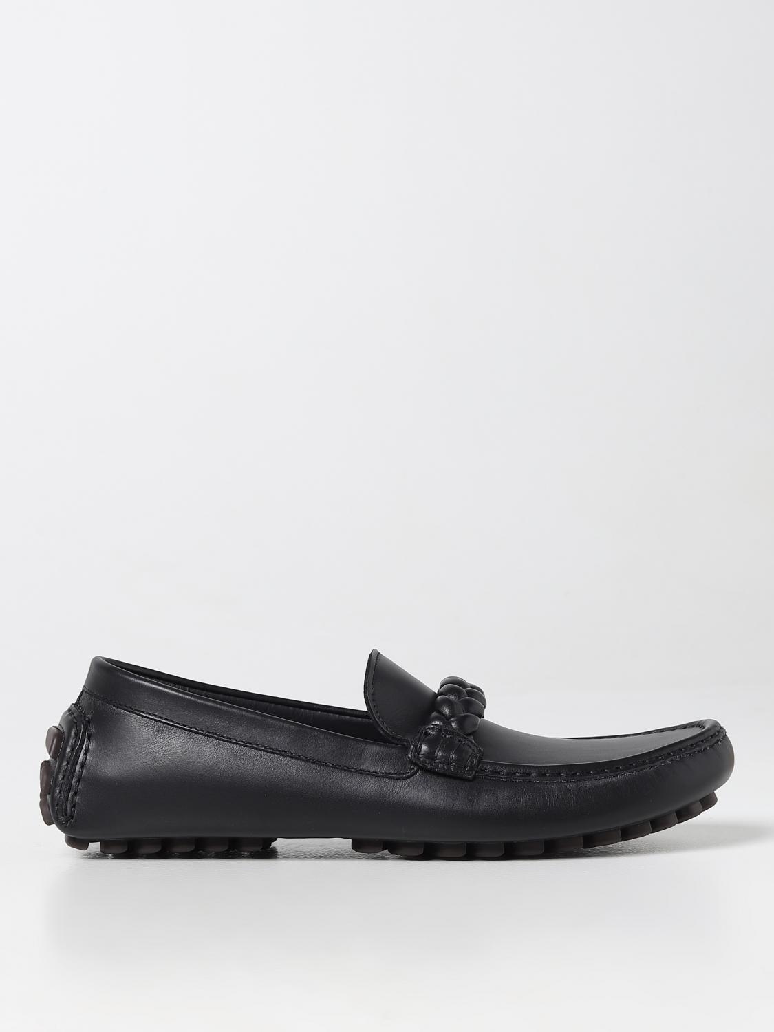 Gianvito Rossi Monza Braid-trimmed Leather Loafers In Black