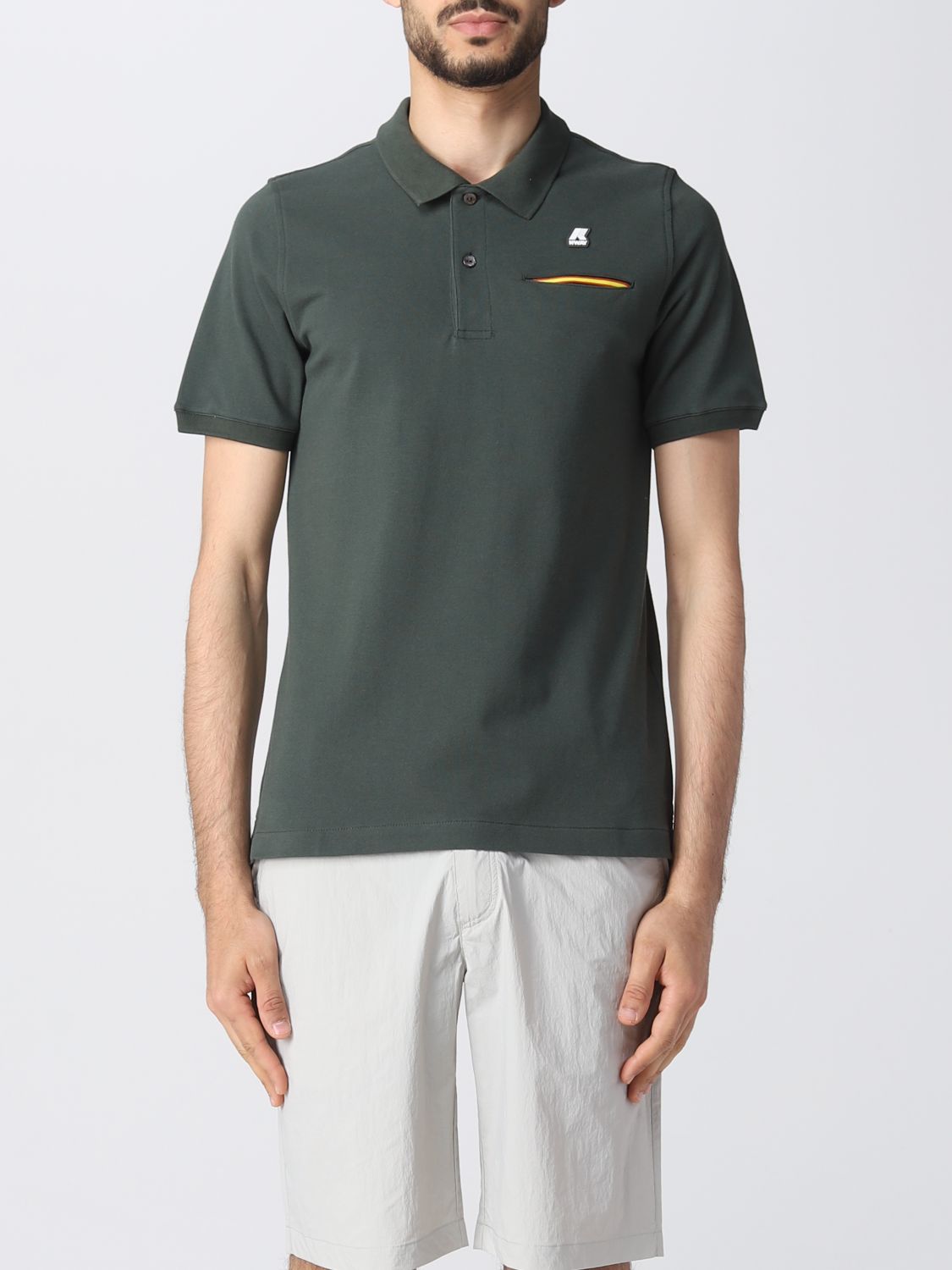 K-WAY: polo shirt for man - Blue | K-Way polo shirt K7121KW online on ...