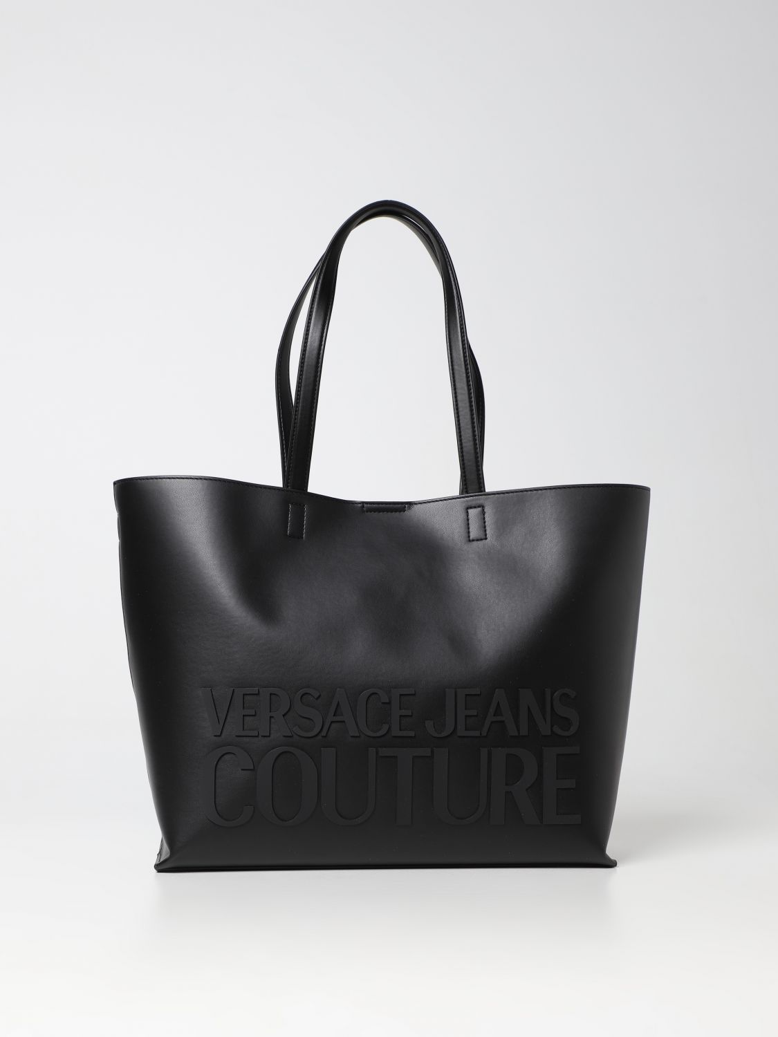 VERSACE JEANS COUTURE: bag in synthetic leather - Black | Versace Jeans ...