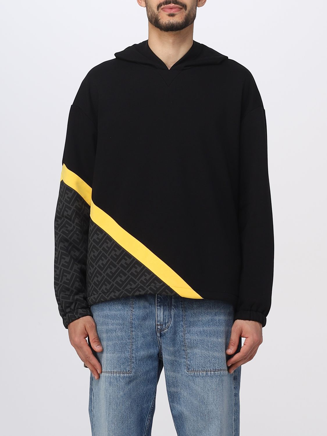 FENDI: cotton sweatshirt - Black | Fendi sweatshirt FAF681AN67 online ...