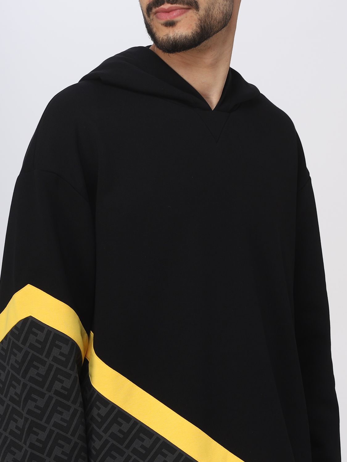 FENDI: cotton sweatshirt - Black | Fendi sweatshirt FAF681AN67 online ...