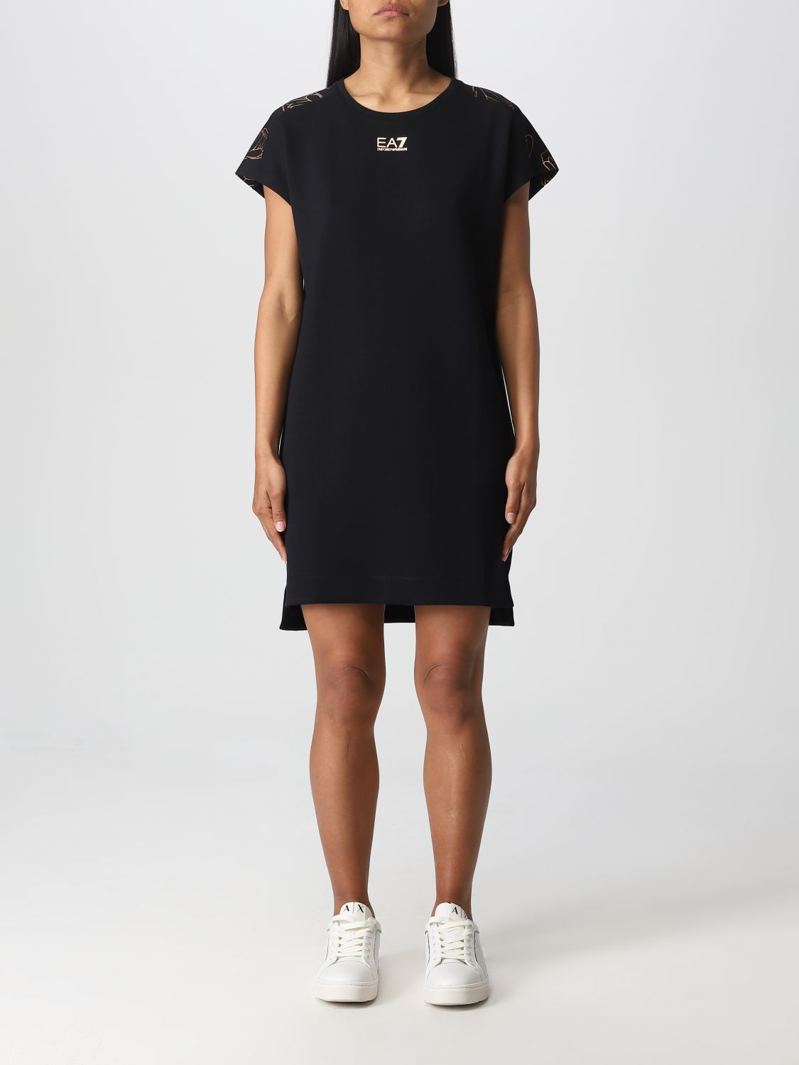 EA7: dress for woman - Black | Ea7 dress 3RTA54TJLQZ online on GIGLIO.COM