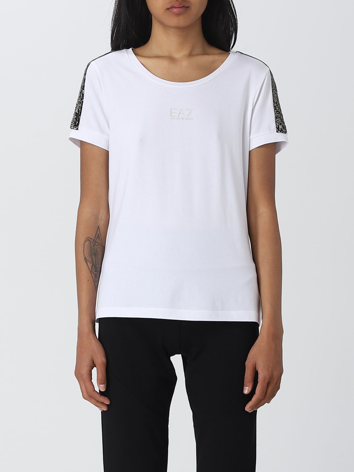 Ea7 T-shirt  Woman Colour White