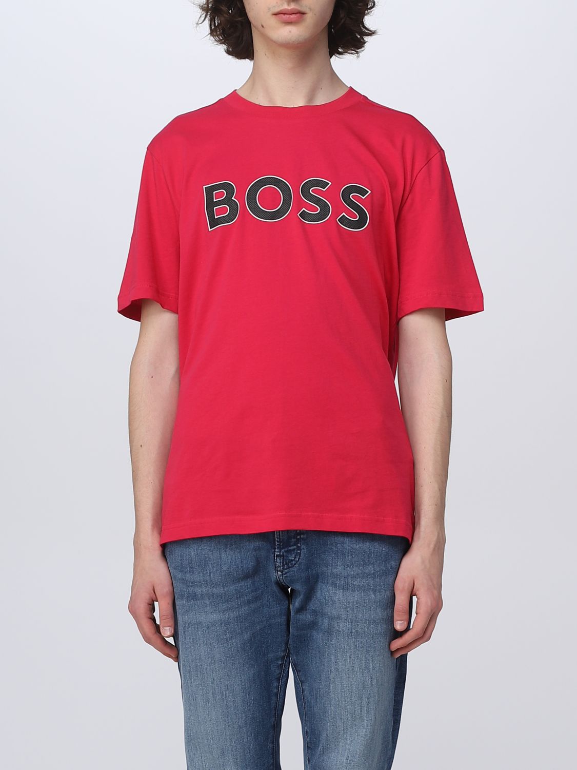 Hugo Boss T-shirt Boss Men Color Fuchsia