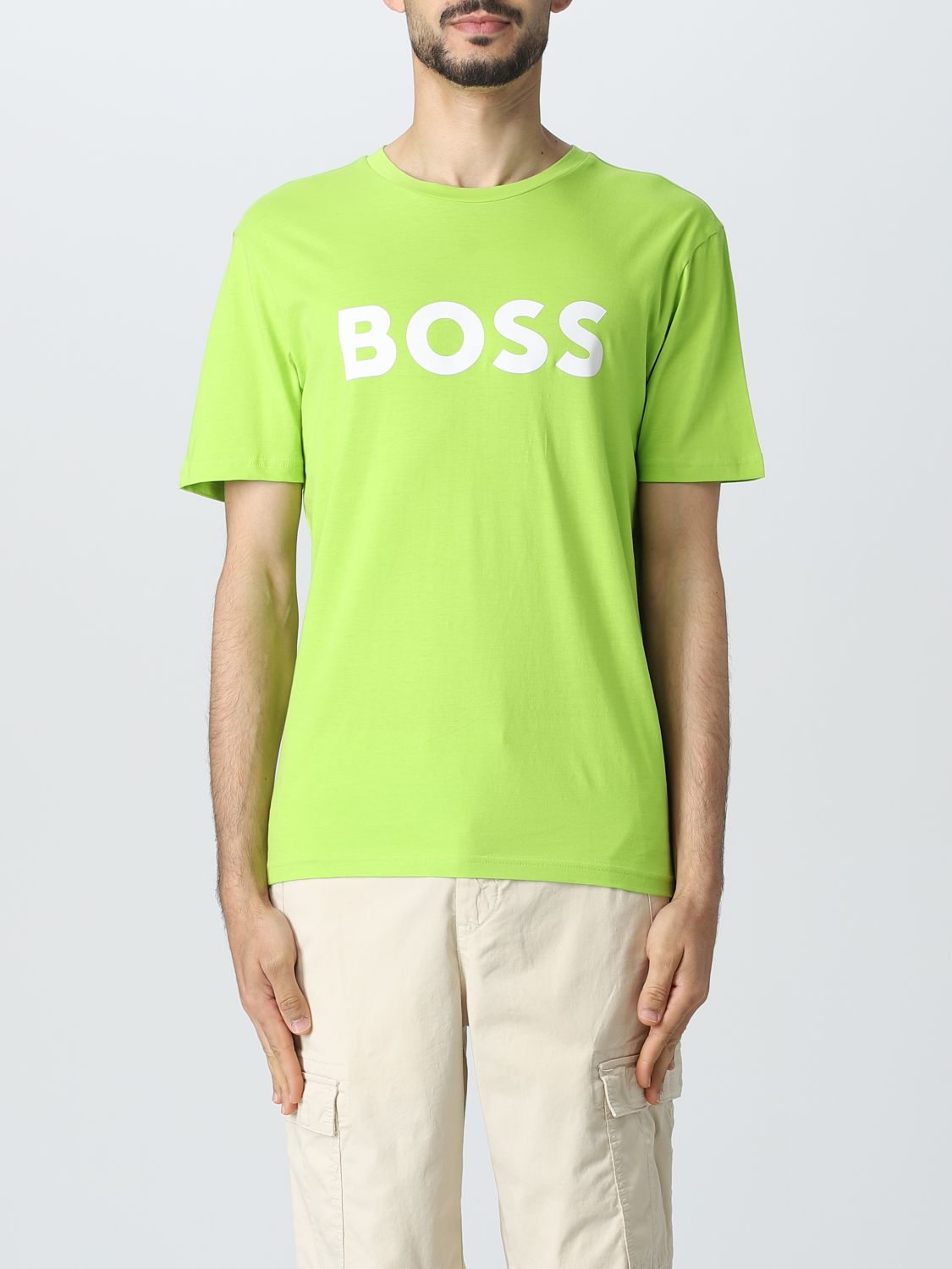 Hugo Boss T-shirt Boss Men Color Green
