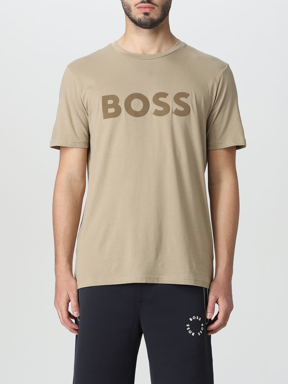 Hugo Boss T-shirt Boss Men Color Beige