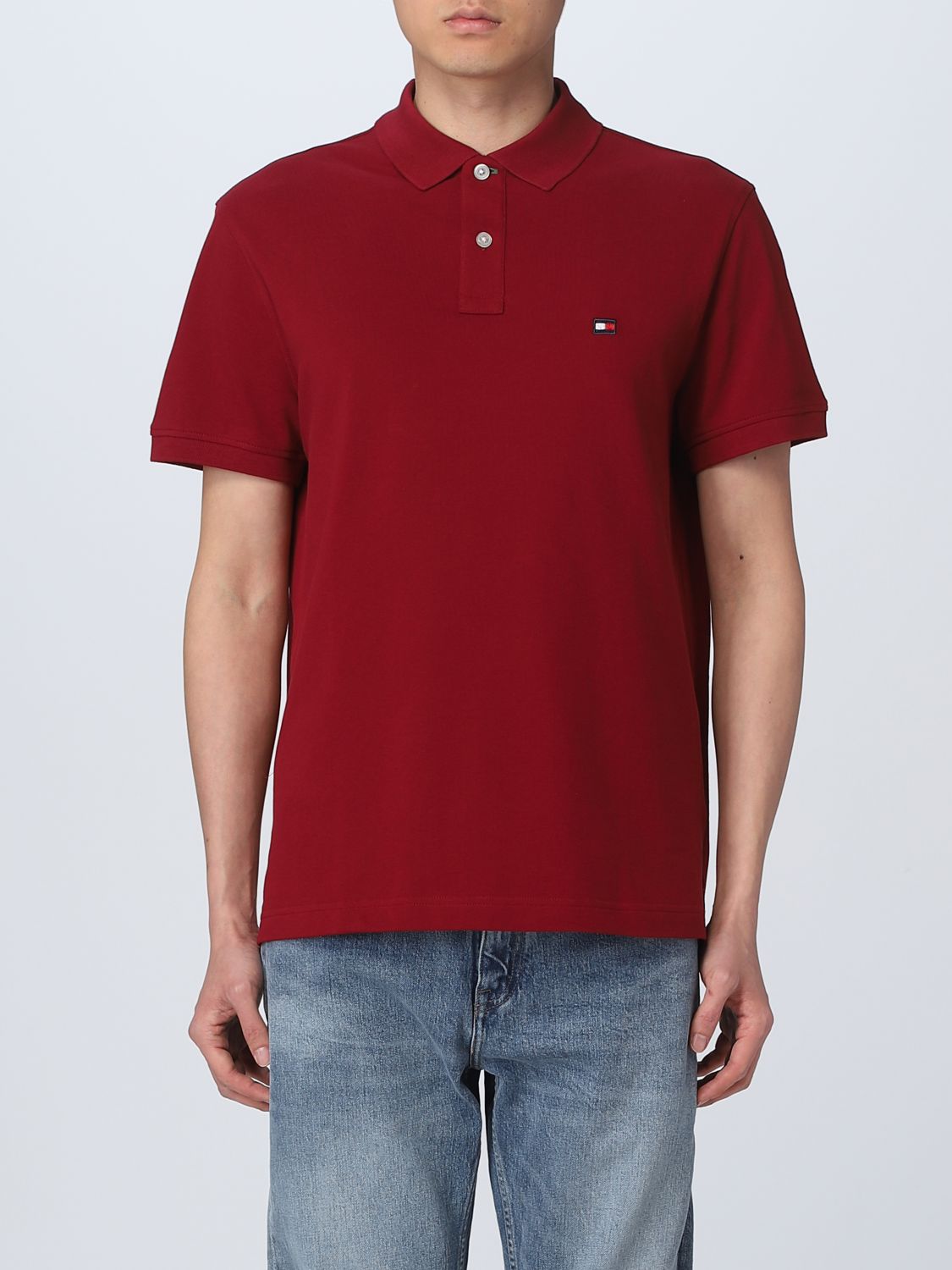 opschorten Barry prototype TOMMY HILFIGER: polo shirt for man - Red | Tommy Hilfiger polo shirt  MW0MW31342 online on GIGLIO.COM