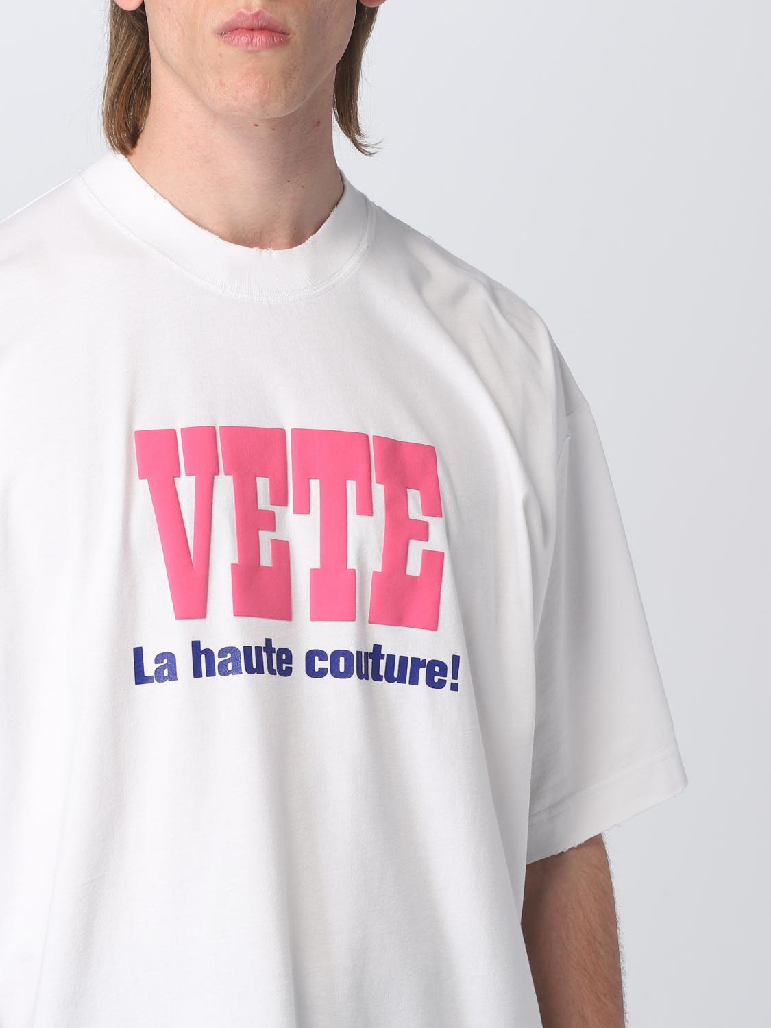 vetements staff tee white