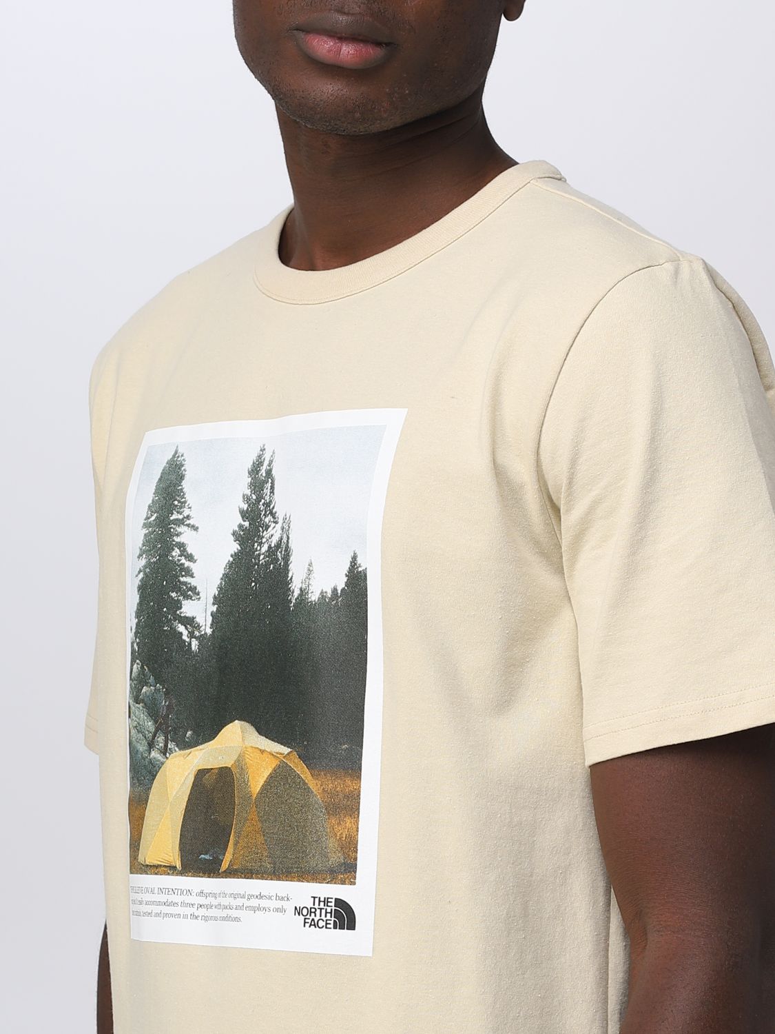 THE NORTH FACE: t-shirt for man - Grey | The North Face t-shirt ...
