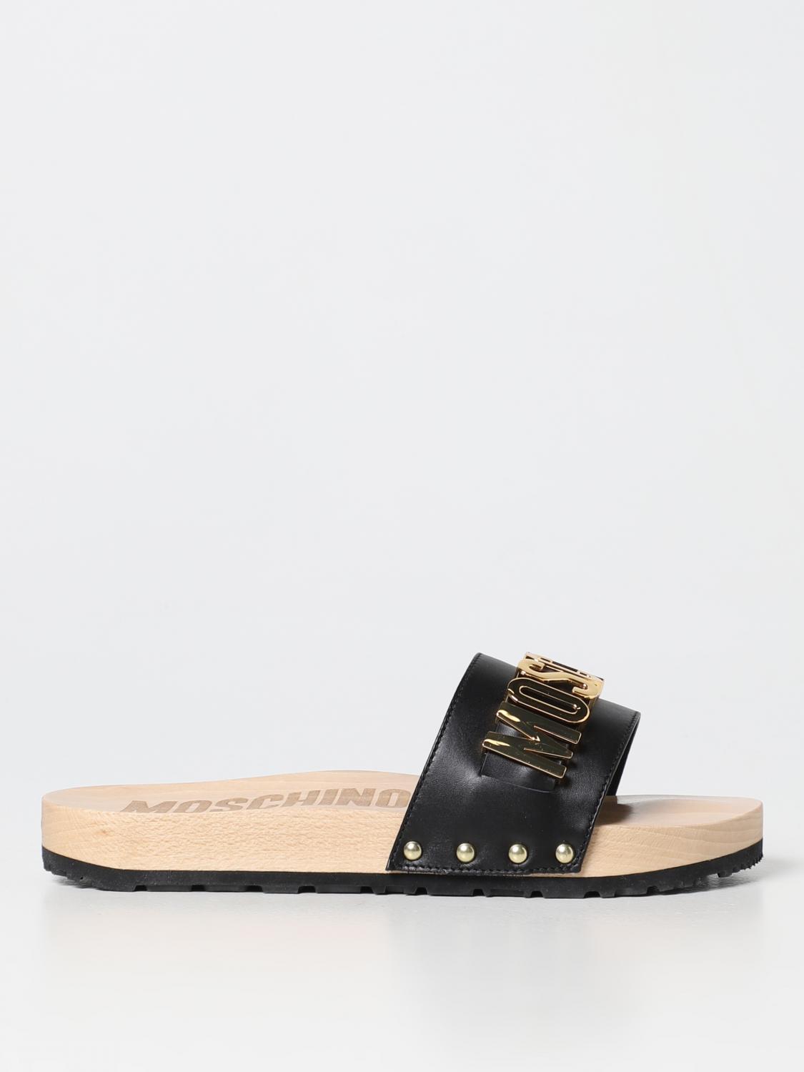 Moschino Couture Flat Sandals  Woman Color Black