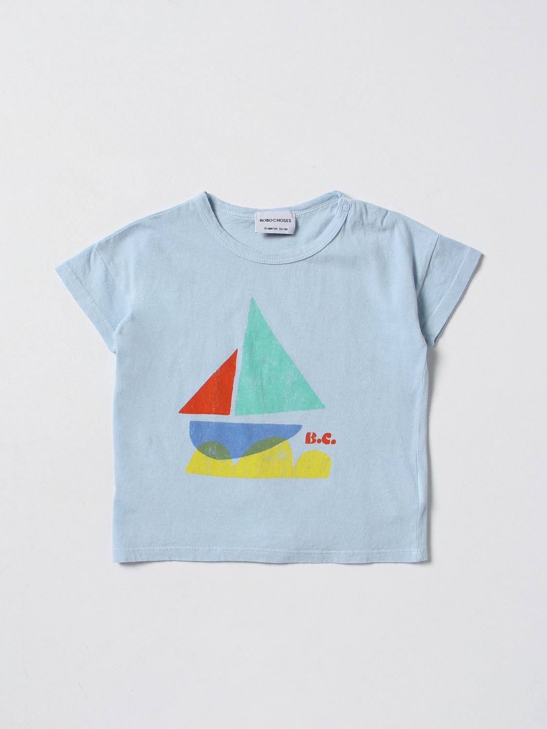 BOBO CHOSES: t-shirt for baby - Gnawed Blue | Bobo Choses t-shirt ...