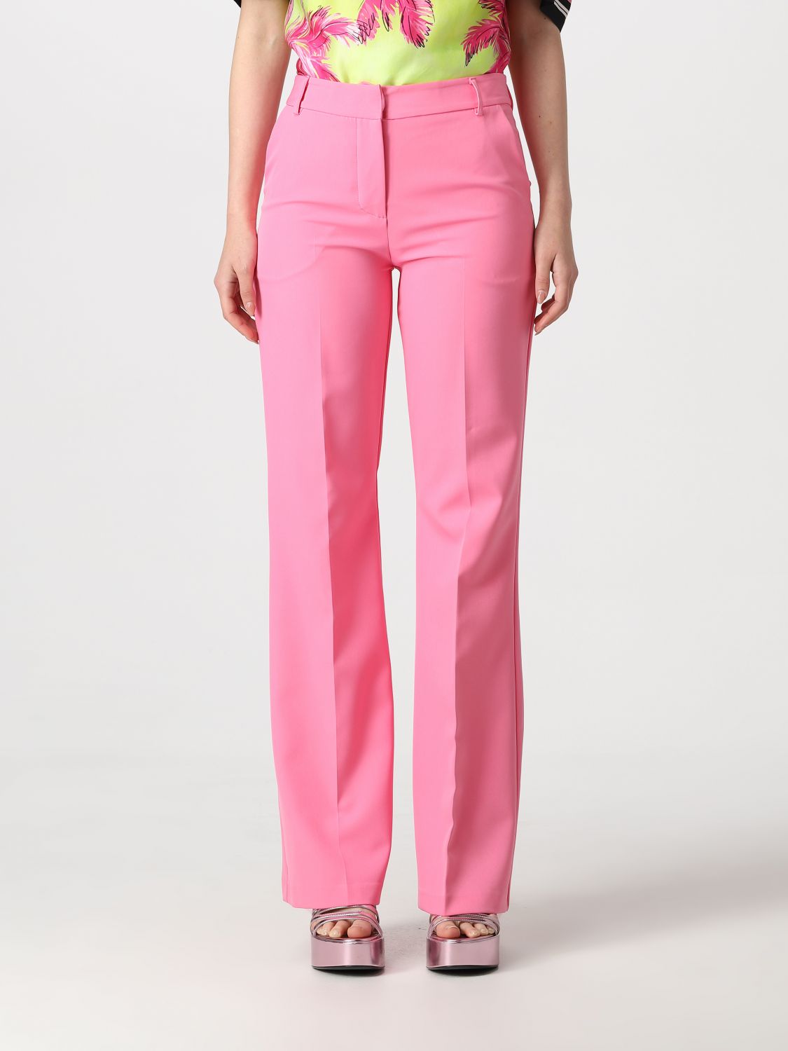 ERMANNO FIRENZE PANTS ERMANNO FIRENZE WOMAN COLOR PINK,E30252010