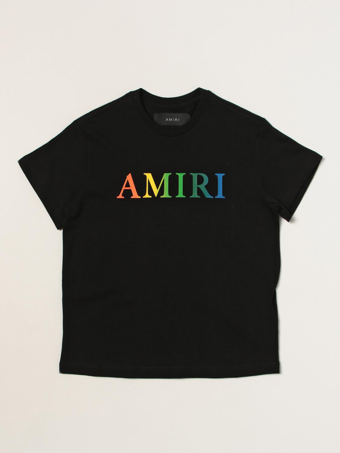 AMIRI T-SHIRT AMIRI KIDS COLOR BLACK,E30458002