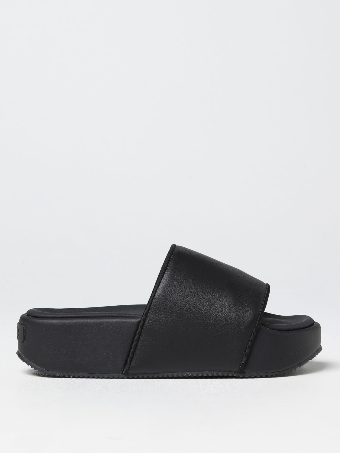 Y-3: flat sandals for woman - Black | Y-3 flat sandals FZ6403 online on ...