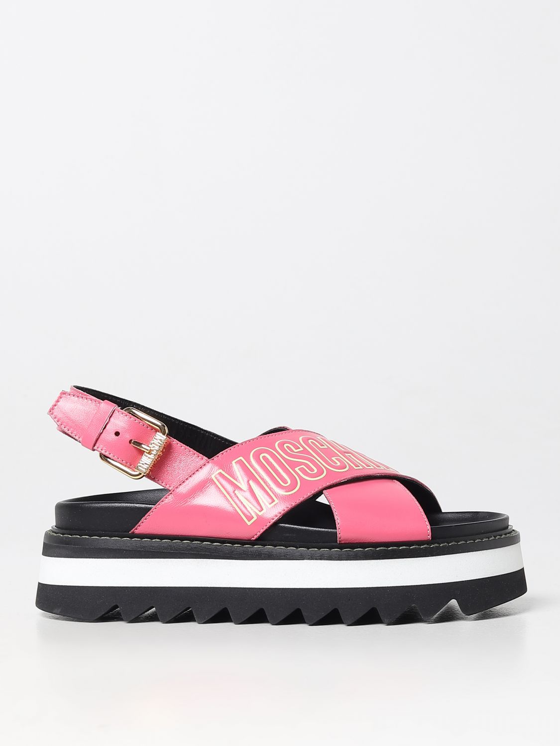 Moschino Couture Flat Sandals  Woman Color Pink