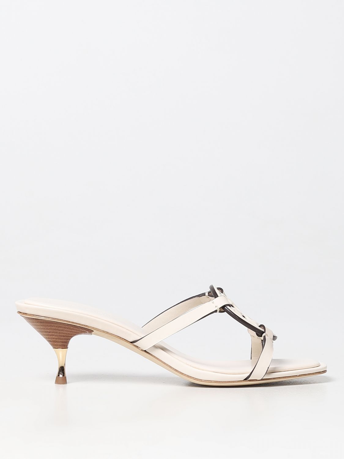 TORY BURCH GEO MILLER SANDALS IN LEATHER,E30734078