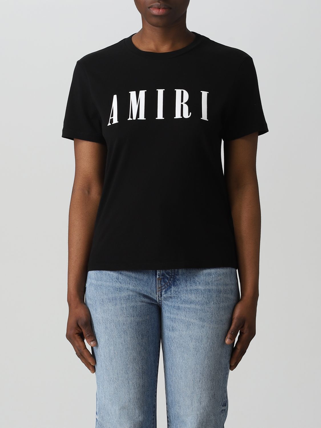 den første underskud Sammenbrud t-shirt for woman - Black | Amiri t-shirt PS23WJL004 online on GIGLIO.COM