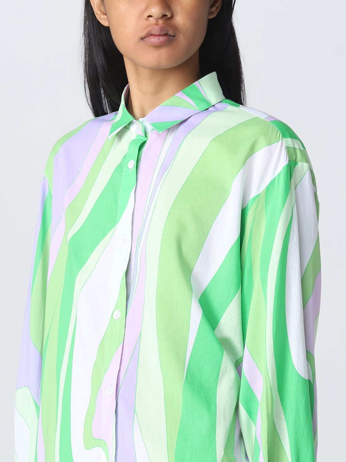 MC2 SAINT BARTH: shirt for woman - Green | Mc2 Saint Barth shirt ...