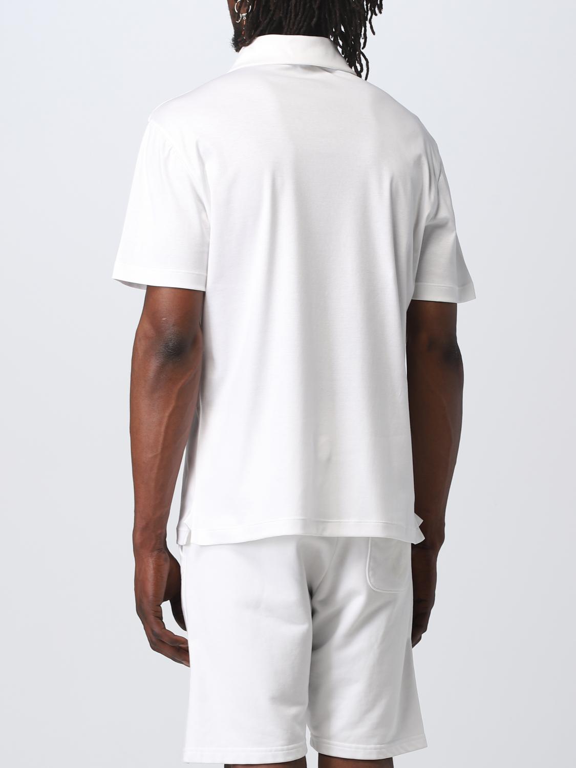 GIORGIO ARMANI: polo shirt for man - White | Giorgio Armani polo shirt 