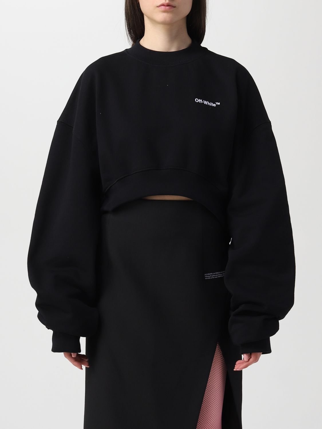 Off-white Sweatshirt  Damen Farbe Schwarz In Black