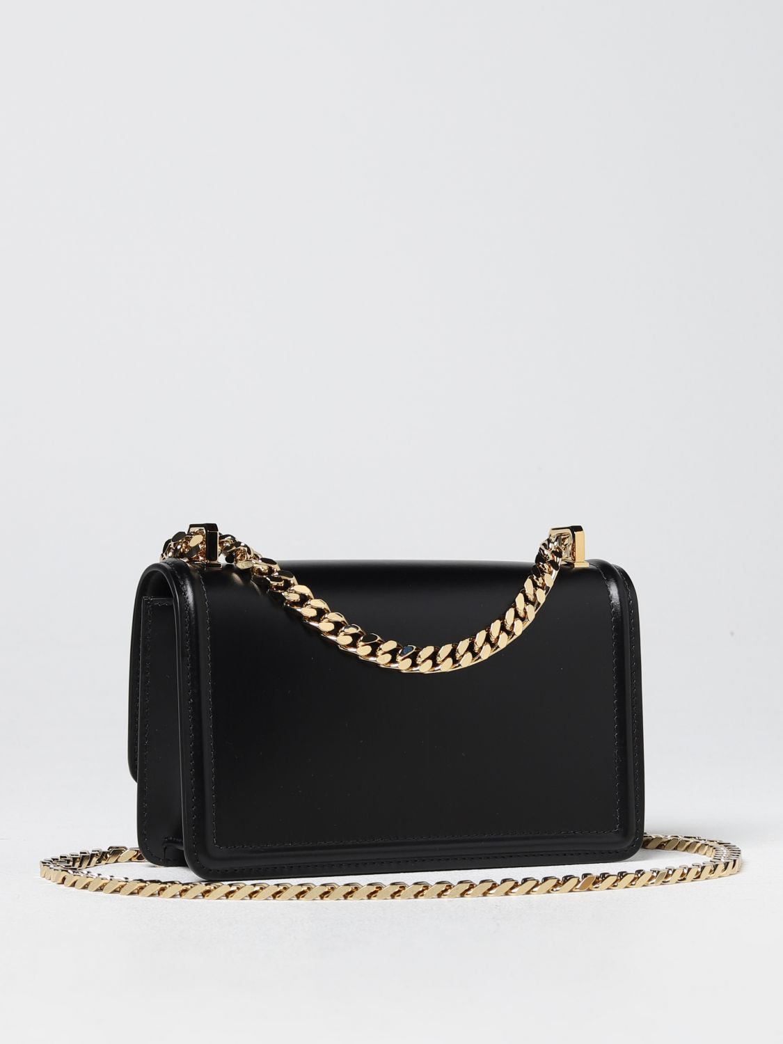 BURBERRY: bag in smooth leather - Black | Burberry mini bag 8063135 ...