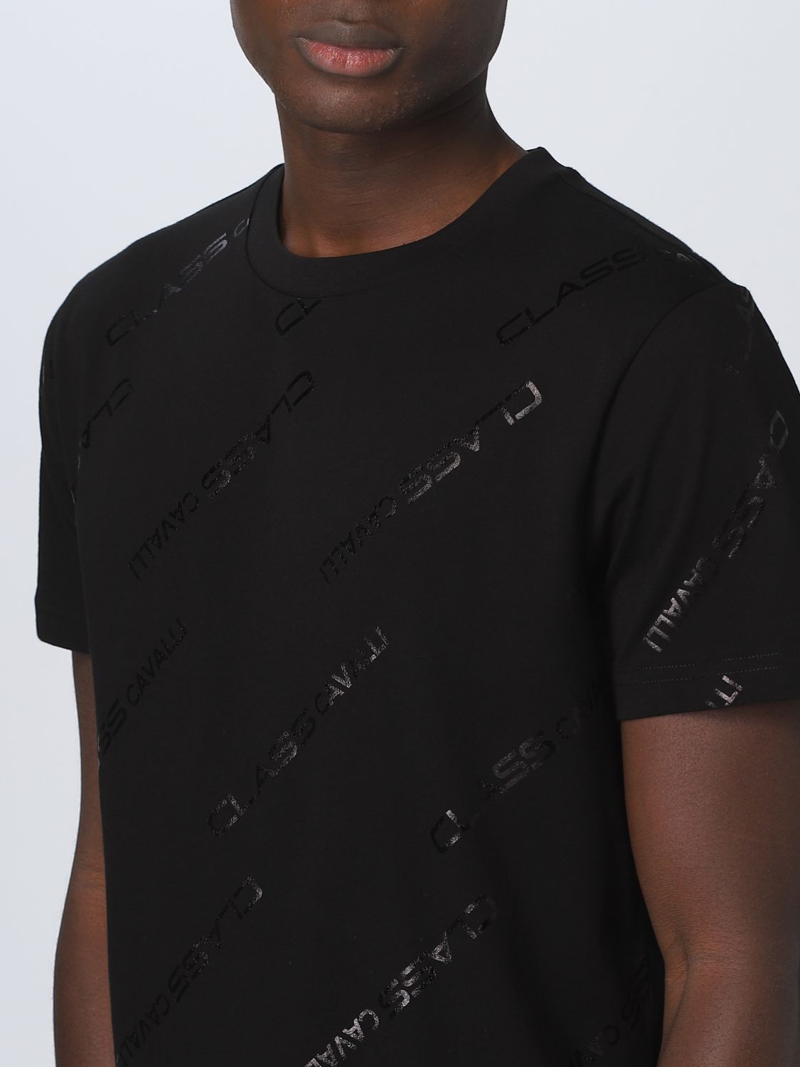 Class Roberto Cavalli Outlet: T-shirt homme - Noir | T-Shirt Class ...
