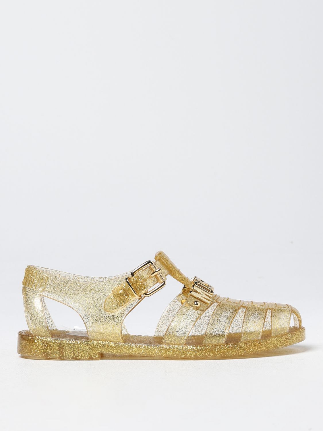 Moschino Couture Flache Sandalen  Damen Farbe Gold