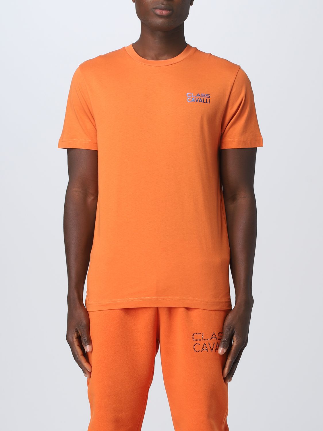 Class Roberto Cavalli T-shirt  Men Color Orange