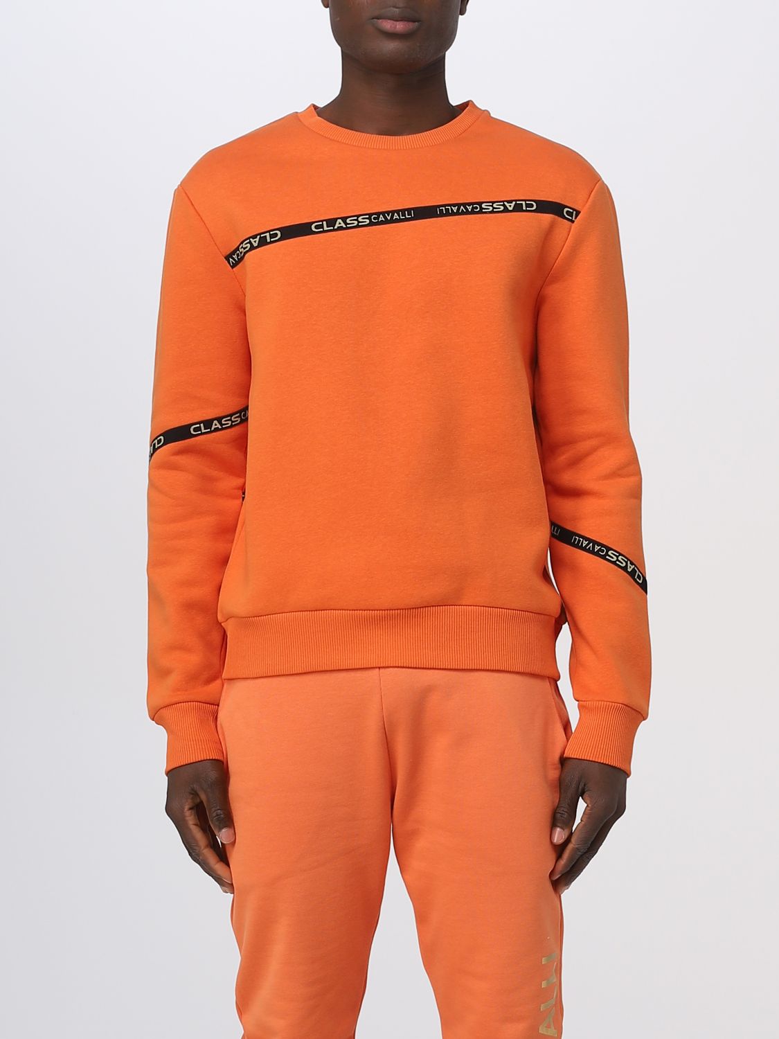 Class Roberto Cavalli Sweatshirt  Men Color Orange
