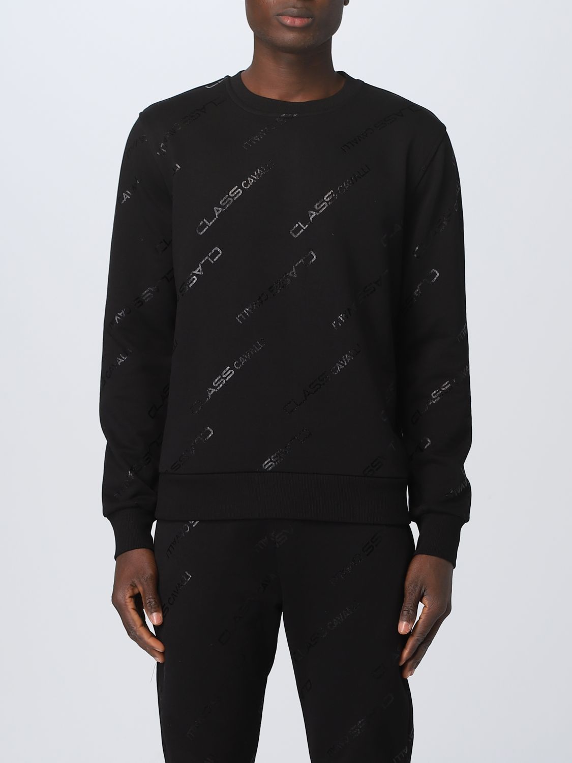 Class Roberto Cavalli Sweatshirt  Men Color Black 1